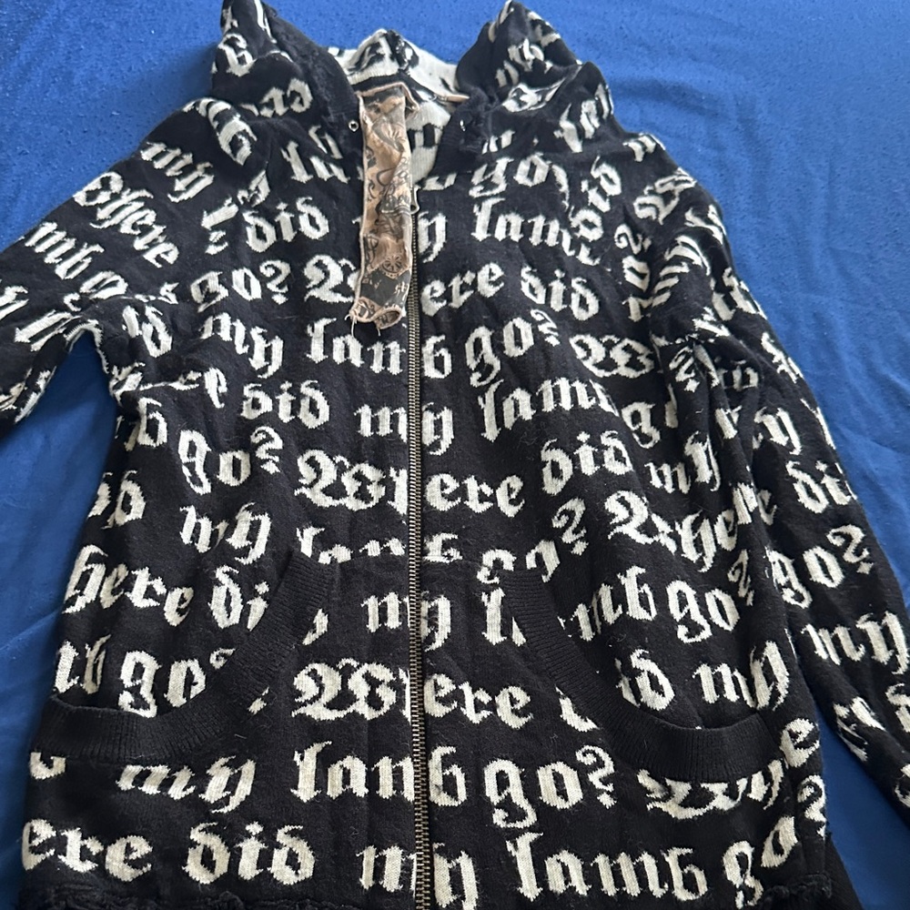 Black and White Graphic Hoodie